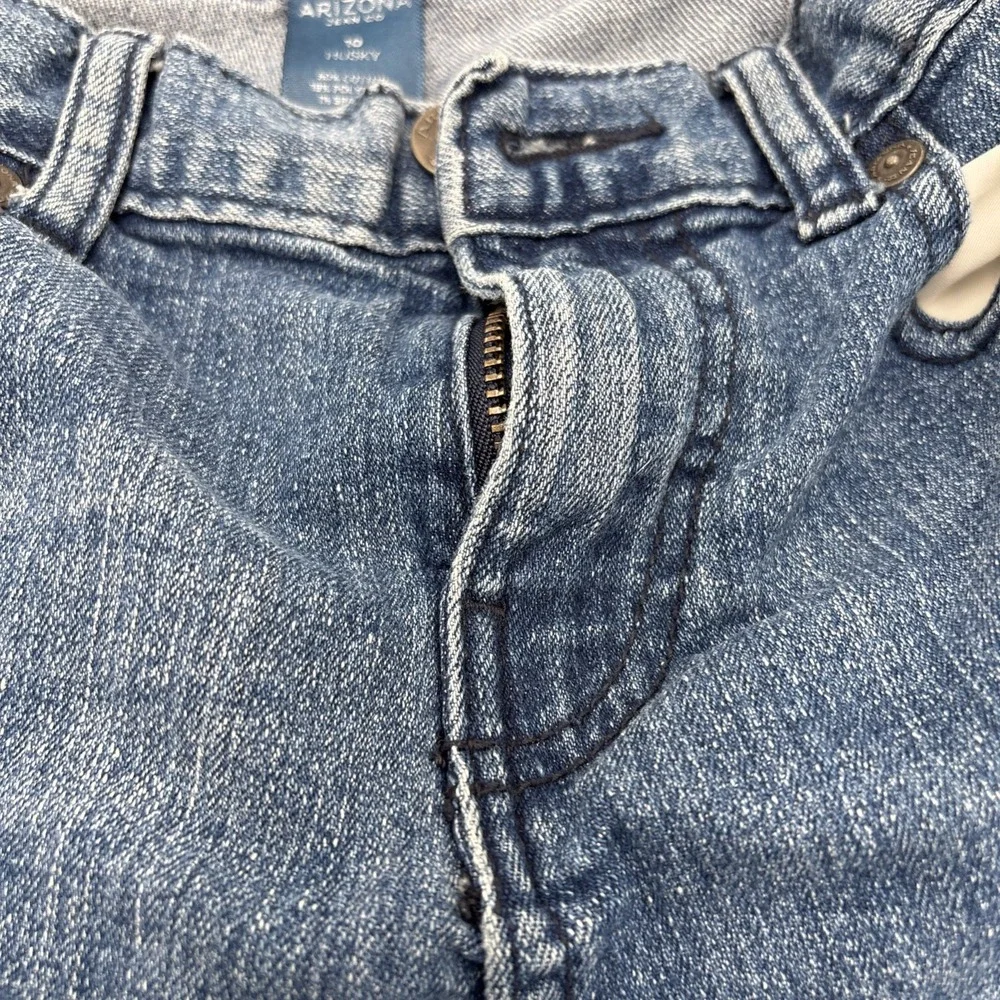Arizona Jean Co Slim Fit Girls 10 Husky Blue Jeans Denim 80% Cotton‎